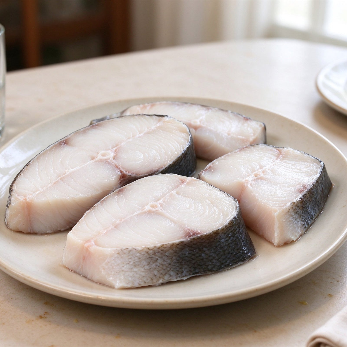 Fresh Halibut Fish Steak Cuts