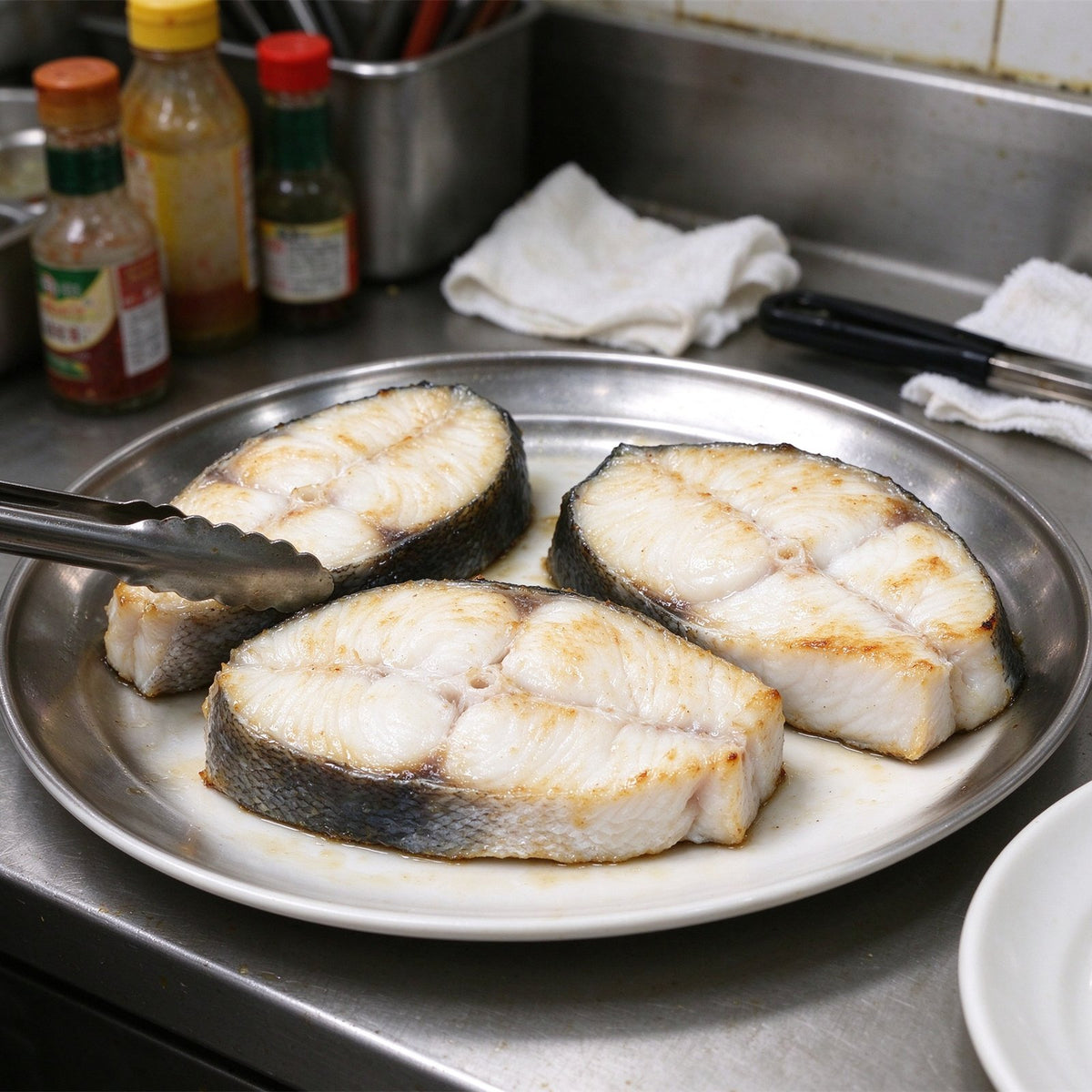 Fresh Halibut Fish Steak Cuts