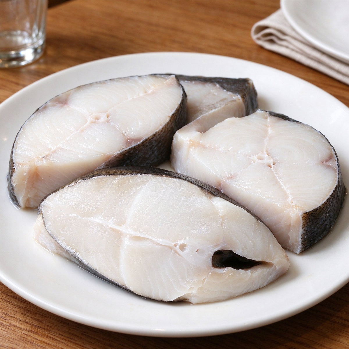Fresh Halibut Fish Steak Cuts