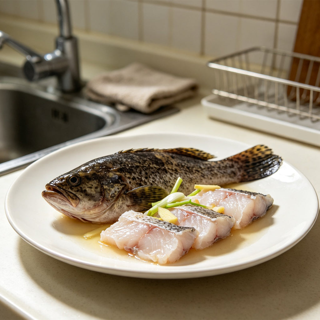 Fresh Grouper Fish Steak Cuts