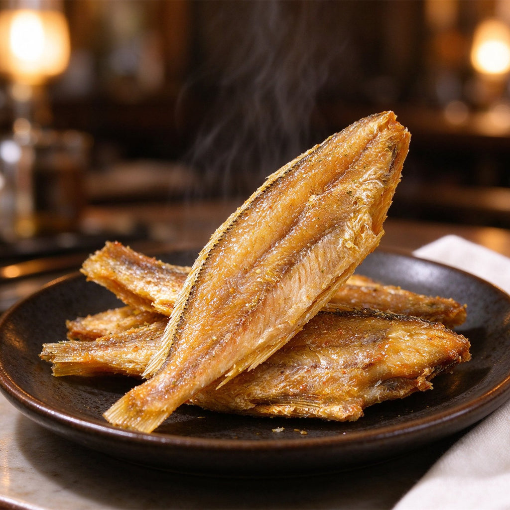 Golden Fried Yellow Croaker Fish